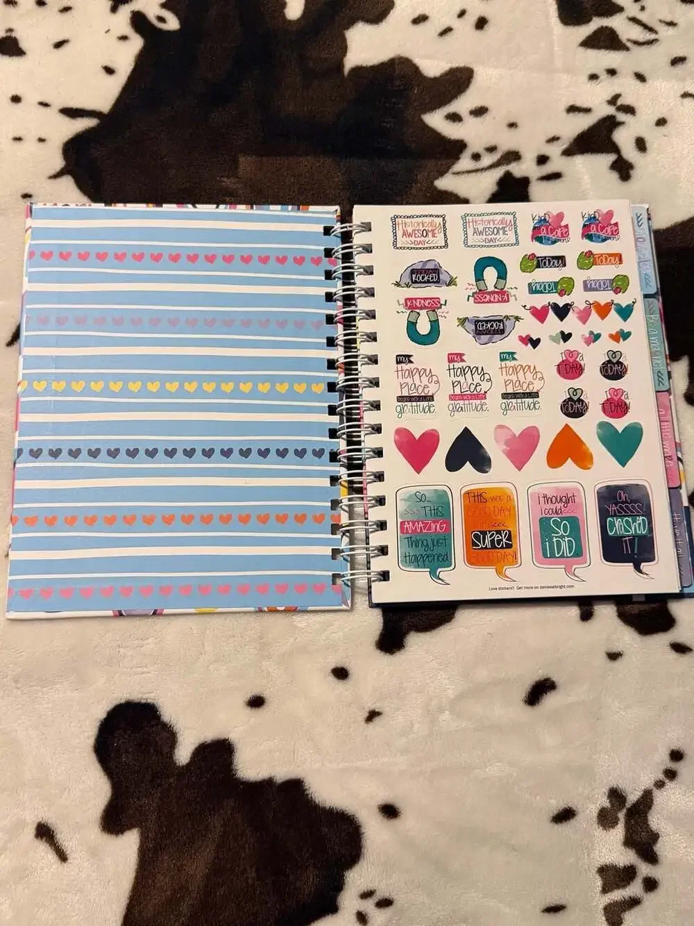 Gratitude Finder Spiral Journal by Reminder Binder with Stickers